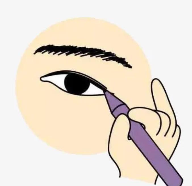 双眼皮怎么画眼线